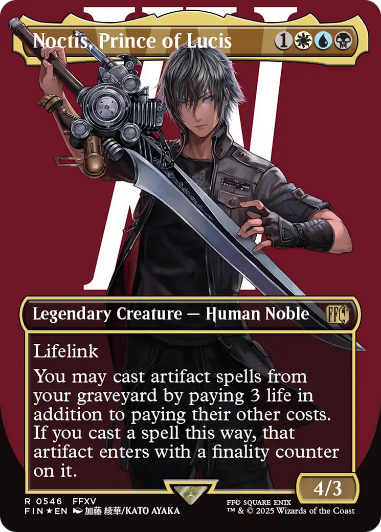 Noctis, Prince of Lucis (Borderless) (Surge Foil) [FINAL FANTASY] | Spectrum Games