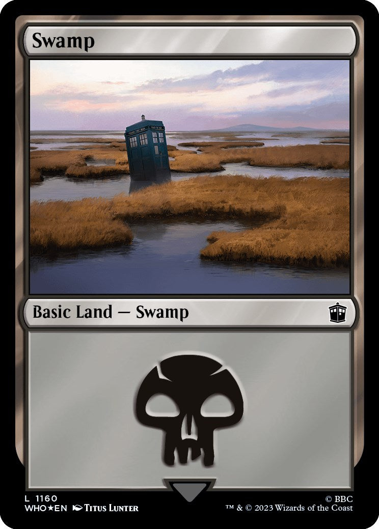 Swamp (1160) (Surge Foil) [Doctor Who] | Spectrum Games