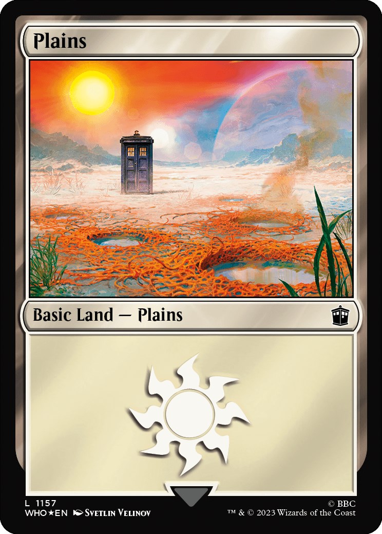Plains (1157) (Surge Foil) [Doctor Who] | Spectrum Games