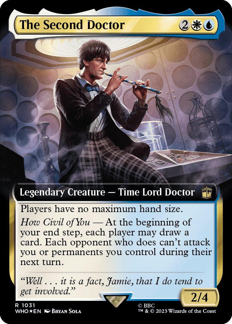 The Second Doctor (Extended Art) (Surge Foil) [Doctor Who] | Spectrum Games