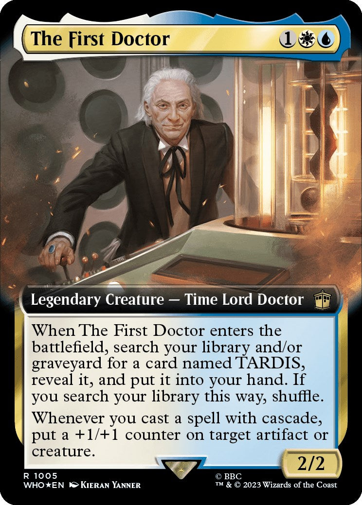 The First Doctor (Extended Art) (Surge Foil) [Doctor Who] | Spectrum Games