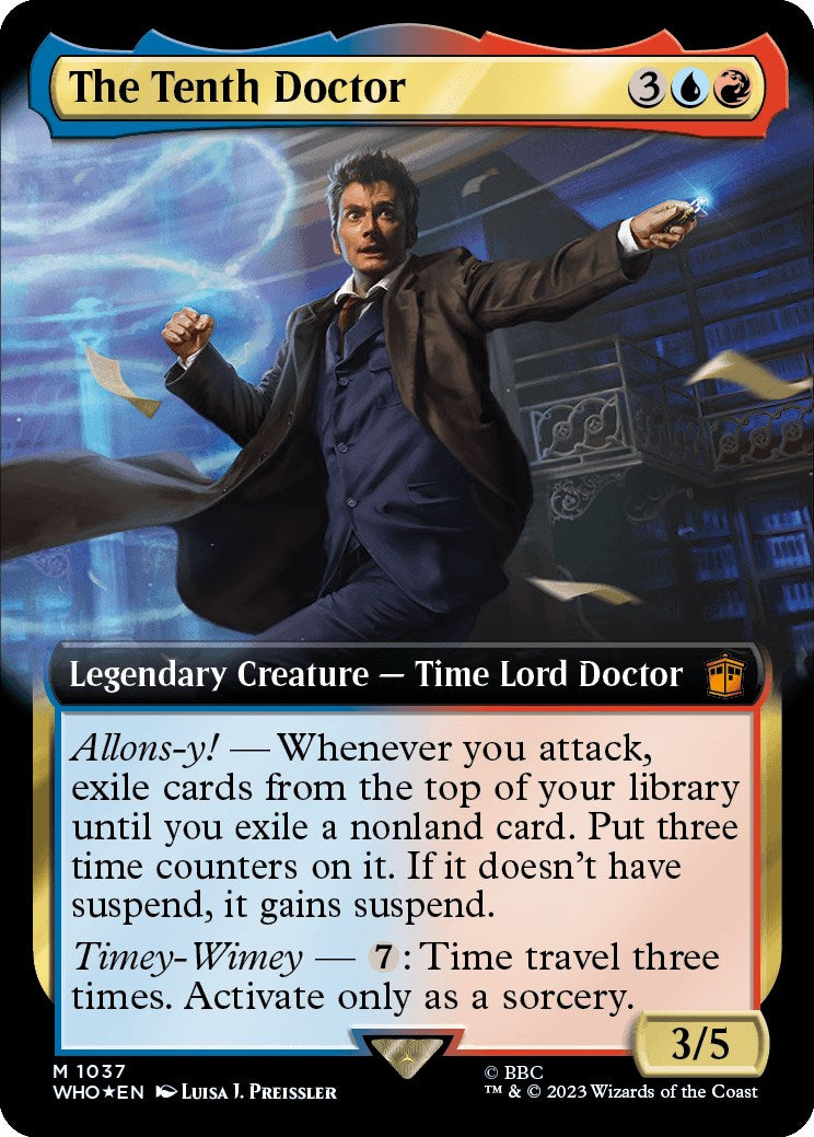 The Tenth Doctor (Extended Art) (Surge Foil) [Doctor Who] | Spectrum Games