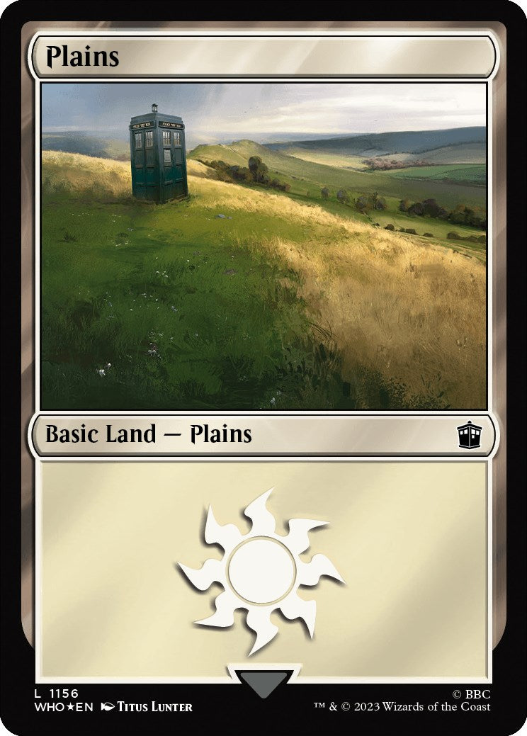 Plains (1156) (Surge Foil) [Doctor Who] | Spectrum Games