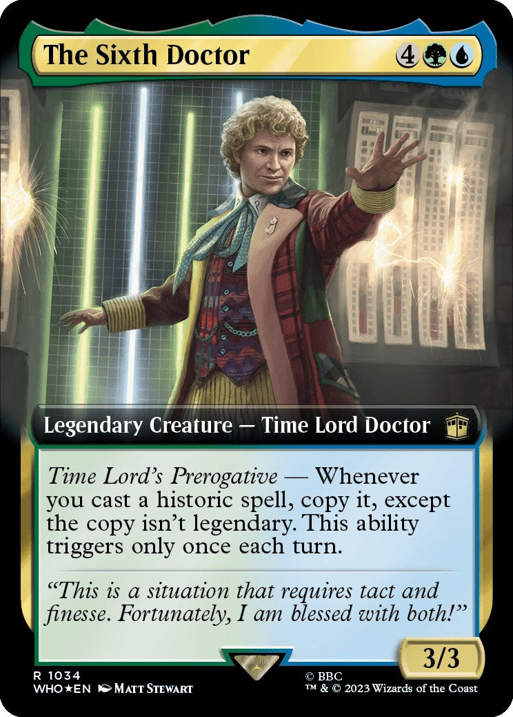 The Sixth Doctor (Extended Art) (Surge Foil) [Doctor Who] | Spectrum Games