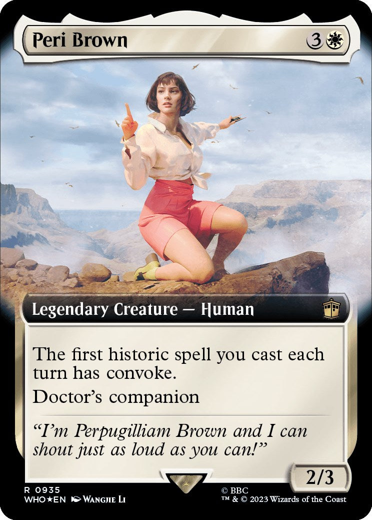 Peri Brown (Extended Art) (Surge Foil) [Doctor Who] | Spectrum Games