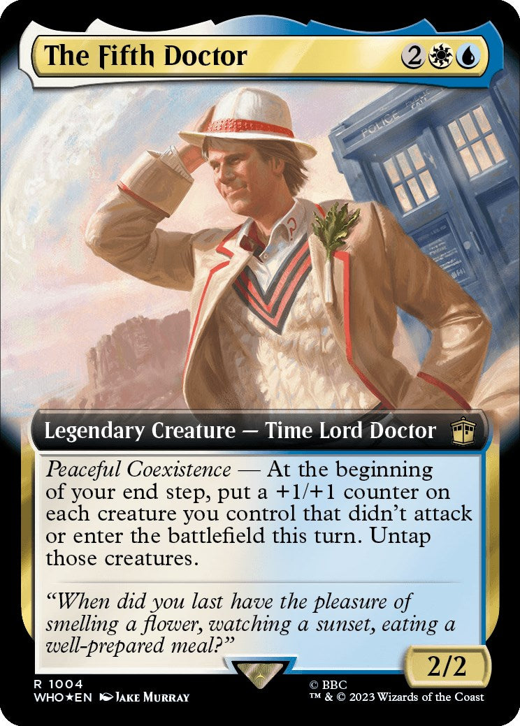 The Fifth Doctor (Extended Art) (Surge Foil) [Doctor Who] | Spectrum Games