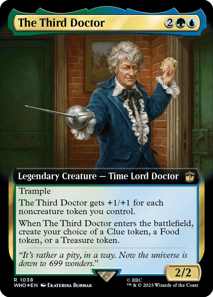 The Third Doctor (Extended Art) (Surge Foil) [Doctor Who] | Spectrum Games