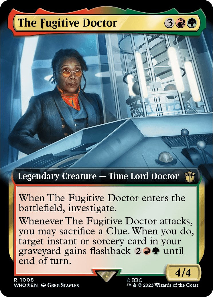 The Fugitive Doctor (Extended Art) (Surge Foil) [Doctor Who] | Spectrum Games