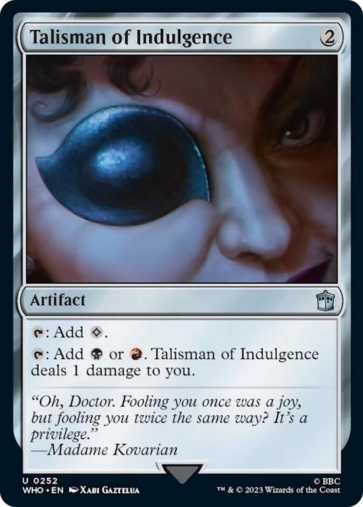 Talisman of Indulgence [Doctor Who] | Spectrum Games