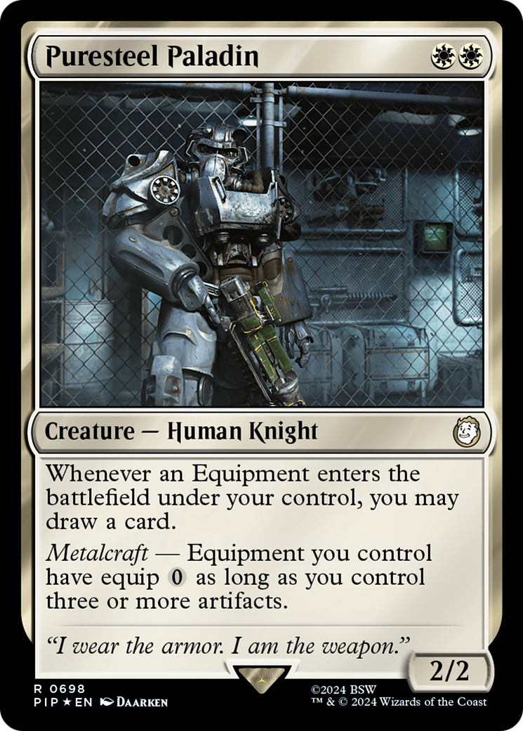 Puresteel Paladin (Surge Foil) [Fallout] | Spectrum Games