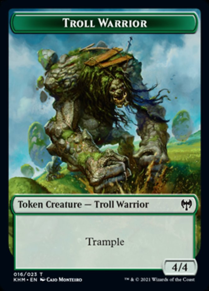 Troll Warrior Token [Kaldheim Tokens] | Spectrum Games