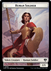 Human Soldier // Knight Double-Sided Token [Commander Masters Tokens] | Spectrum Games