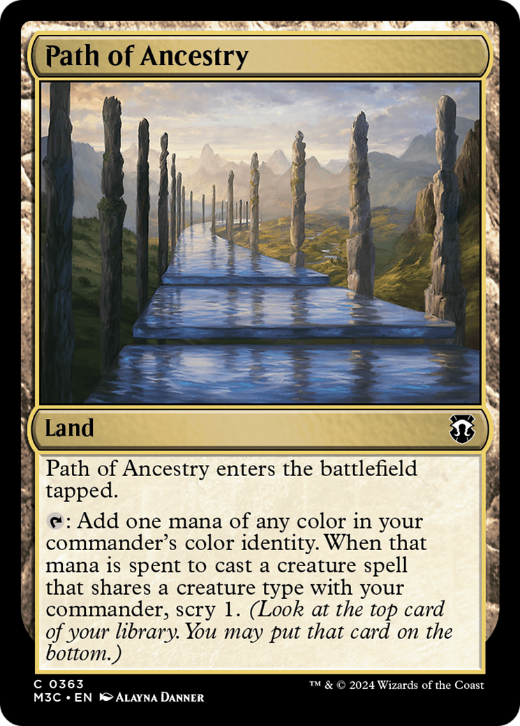 Path of Ancestry (Ripple Foil) [Modern Horizons 3 Commander] | Spectrum Games