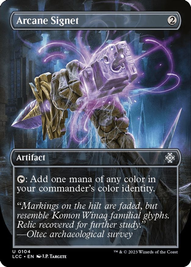 Arcane Signet (Borderless) [The Lost Caverns of Ixalan Commander] | Spectrum Games