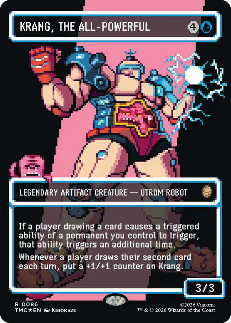 Krang, the All-Powerful (Borderless) (Surge Foil) [Teenage Mutant Ninja Turtles Commander] | Spectrum Games