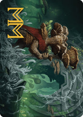 Tendril of the Mycotyrant Art Card (Gold-Stamped Signature) [The Lost Caverns of Ixalan Art Series] | Spectrum Games