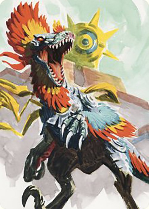 Pantlaza, Sun-Favored Art Card [The Lost Caverns of Ixalan Art Series] | Spectrum Games