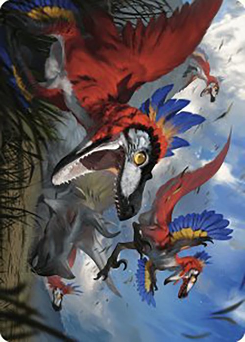 Wrathful Raptors Art Card [The Lost Caverns of Ixalan Art Series] | Spectrum Games