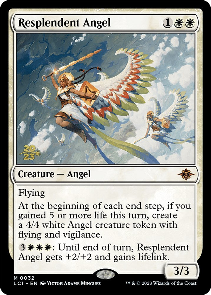 Resplendent Angel (LCI) [The Lost Caverns of Ixalan Prerelease Cards] | Spectrum Games