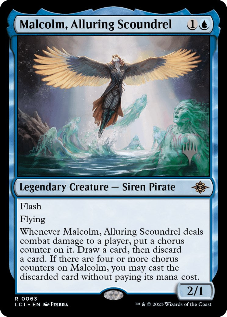 Malcolm, Alluring Scoundrel (Promo Pack) [The Lost Caverns of Ixalan Promos] | Spectrum Games