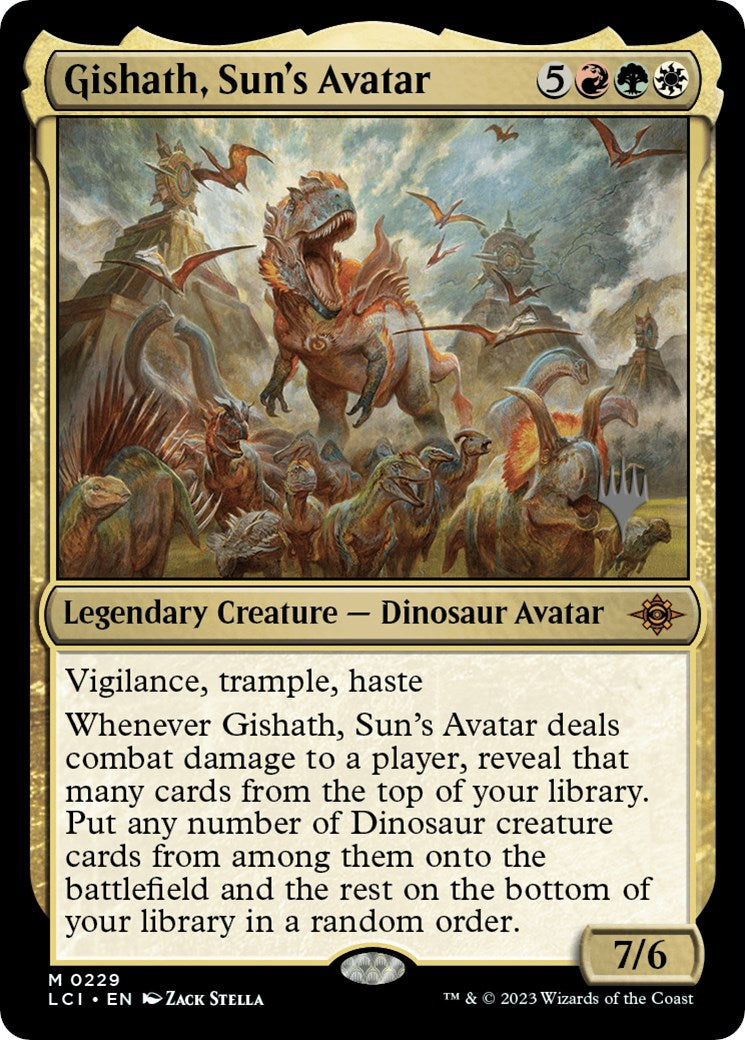 Gishath, Sun's Avatar (Promo Pack) [The Lost Caverns of Ixalan Promos] | Spectrum Games