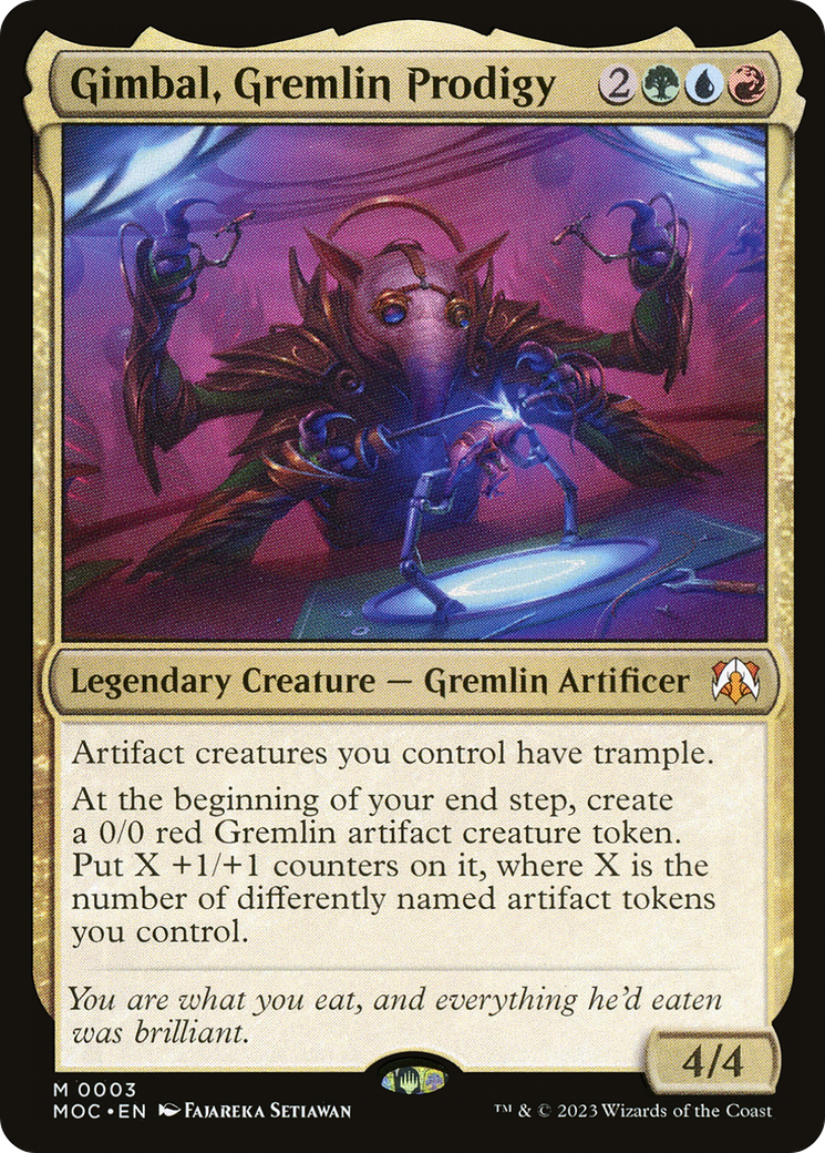 Gimbal, Gremlin Prodigy [March of the Machine Commander] | Spectrum Games