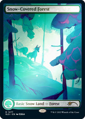 Snow-Covered Forest (1477) (Rainbow Foil) [Secret Lair Drop Series] | Spectrum Games