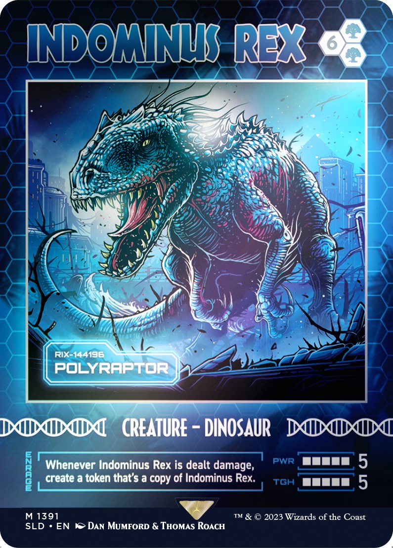 Indominus Rex - Polyraptor (Rainbow Foil) [Secret Lair Drop Series] | Spectrum Games