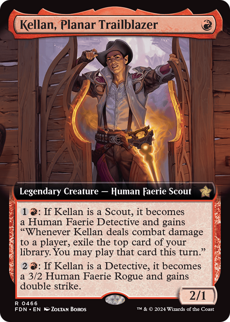 Kellan, Planar Trailblazer (Extended Art) [Foundations] | Spectrum Games