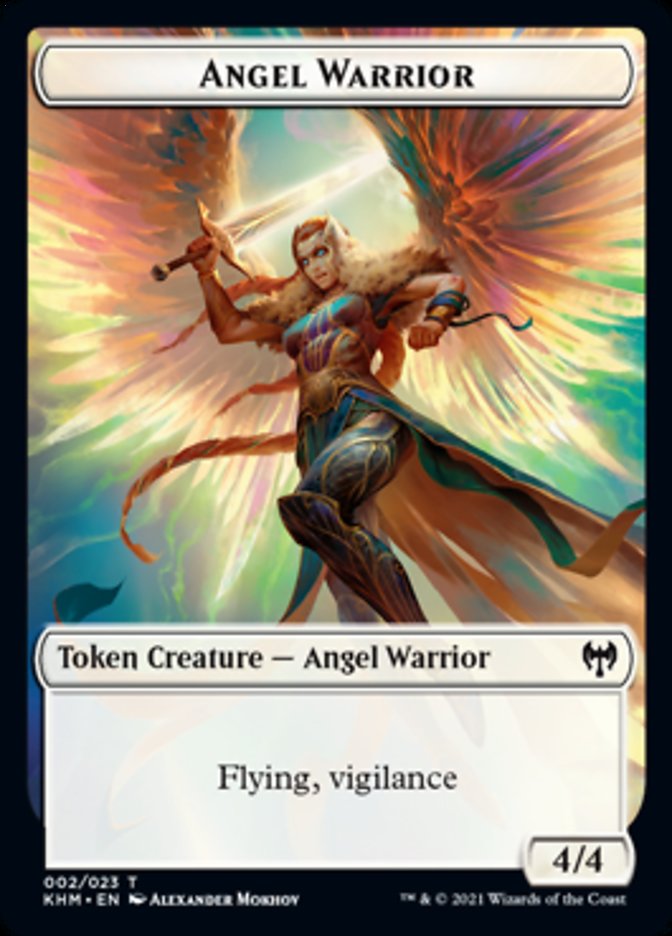 Angel Warrior Token [Kaldheim Tokens] | Spectrum Games