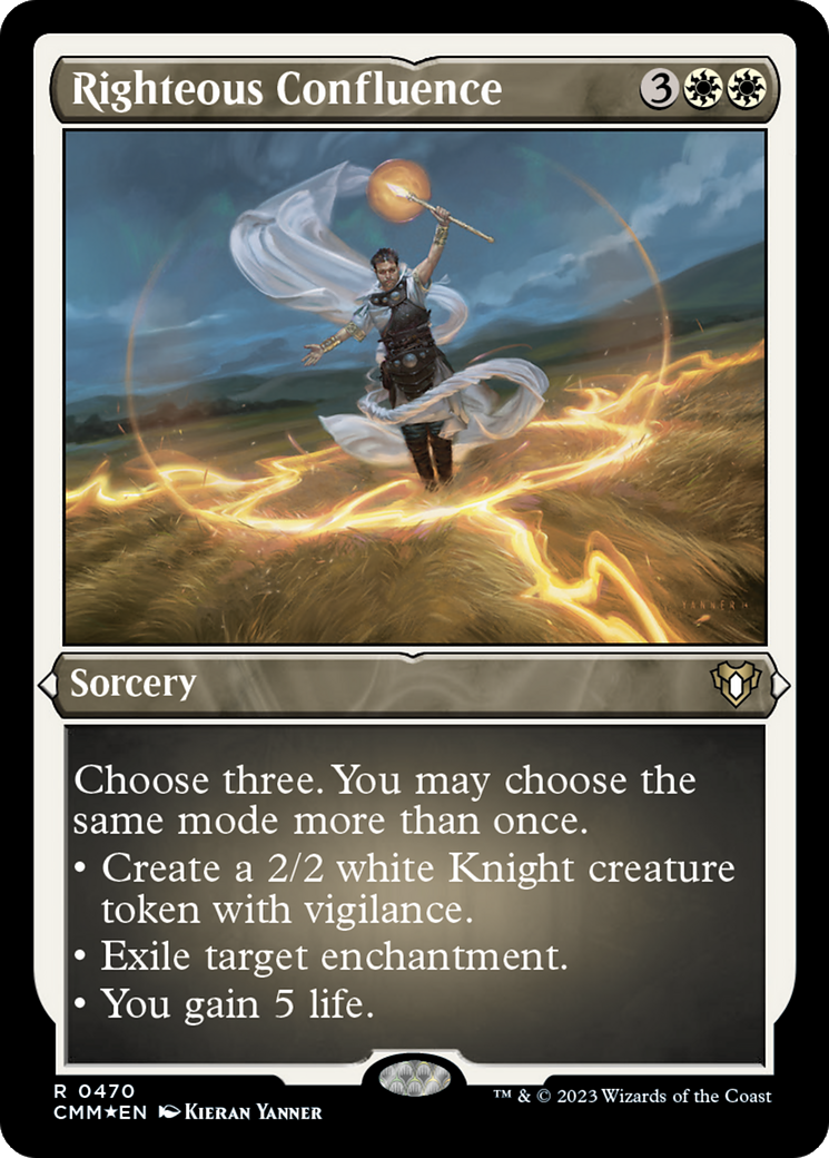 Righteous Confluence (Foil Etched) [Commander Masters] | Spectrum Games