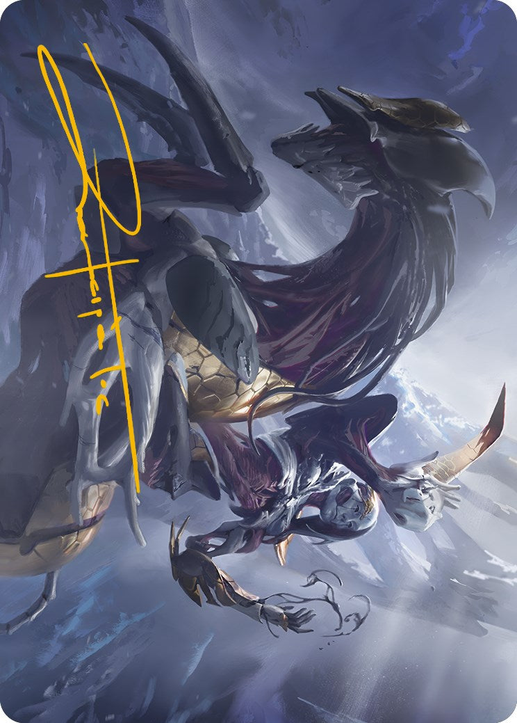 Ria Ivor, Bane of Bladehold Art Card (Gold-Stamped Signature) [Phyrexia: All Will Be One Art Series] | Spectrum Games