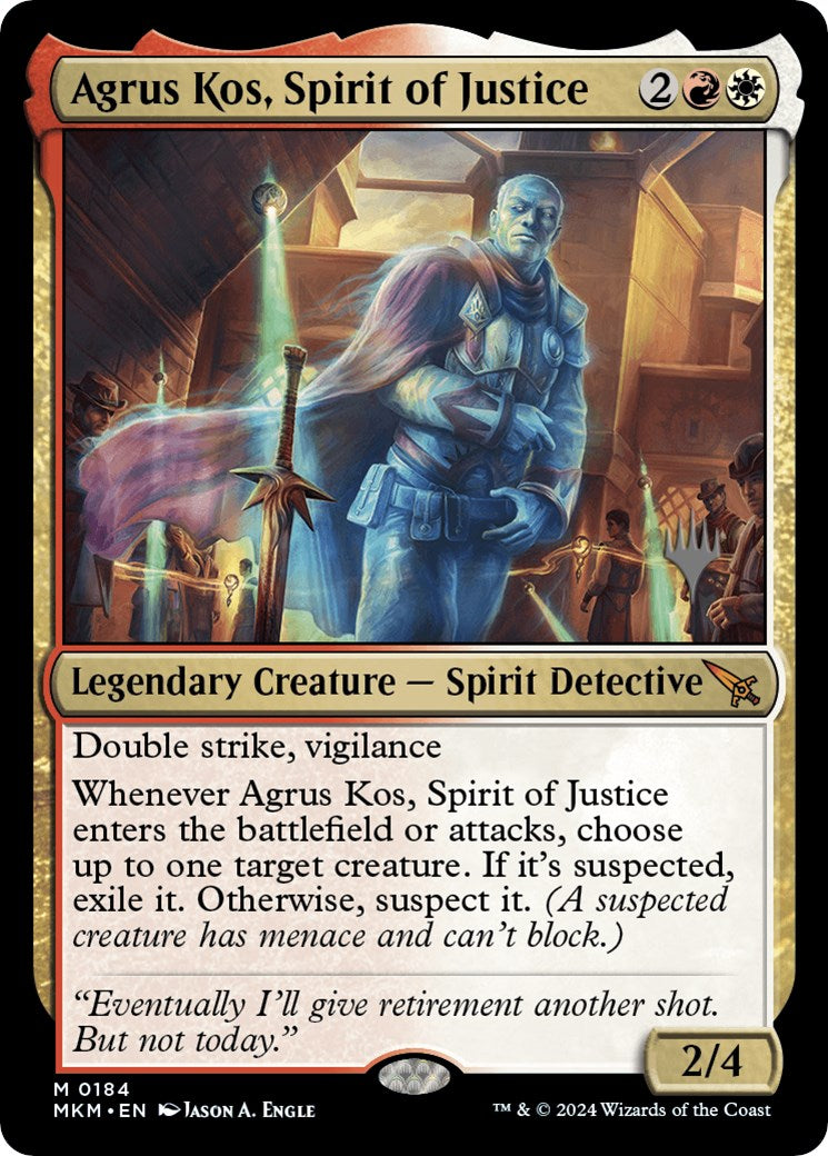 Agrus Kos, Spirit of Justice (Promo Pack) [Murders at Karlov Manor Promos] | Spectrum Games