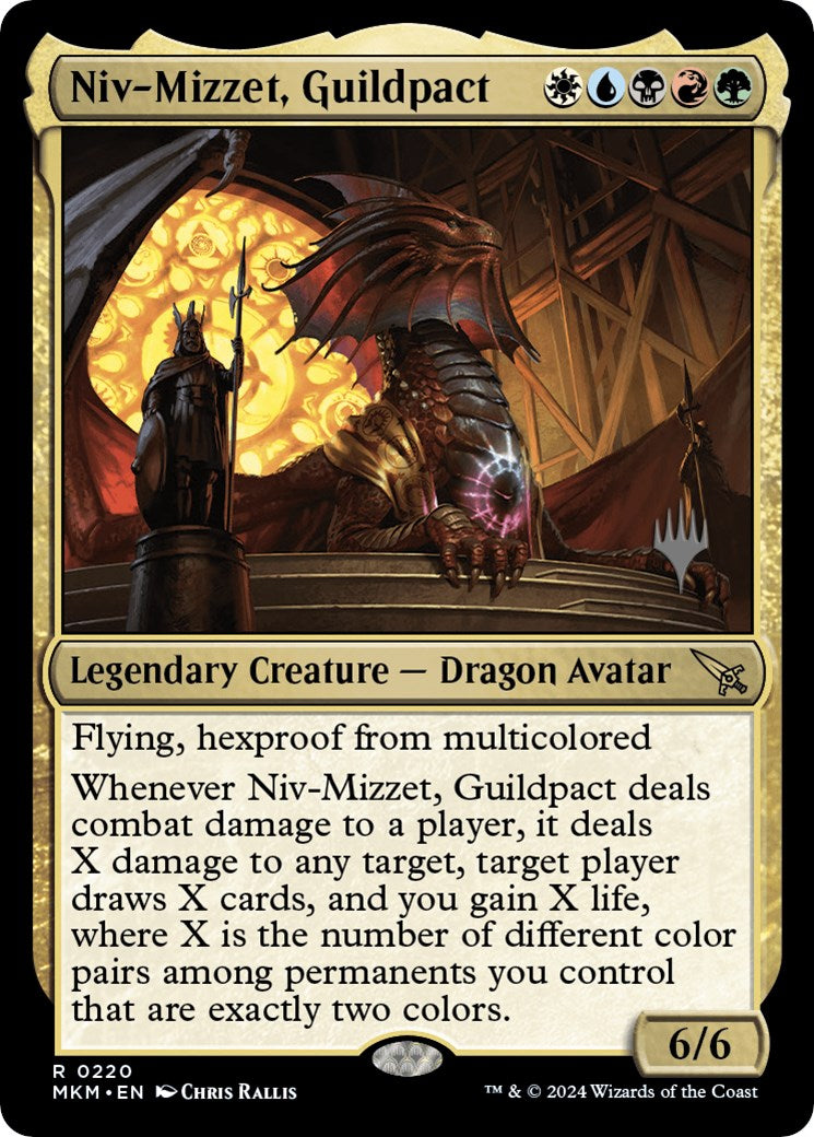 Niv-Mizzet, Guildpact (Promo Pack) [Murders at Karlov Manor Promos] | Spectrum Games