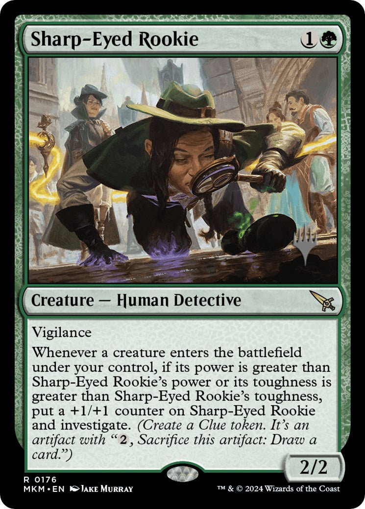 Sharp-Eyed Rookie (Promo Pack) [Murders at Karlov Manor Promos] | Spectrum Games