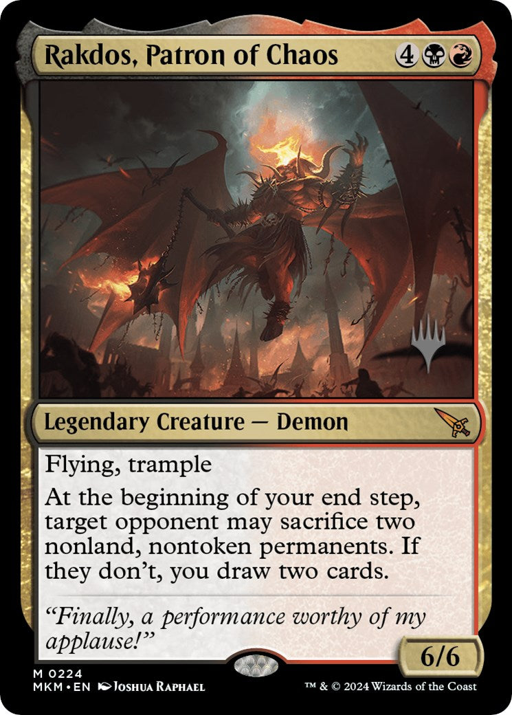 Rakdos, Patron of Chaos (Promo Pack) [Murders at Karlov Manor Promos] | Spectrum Games