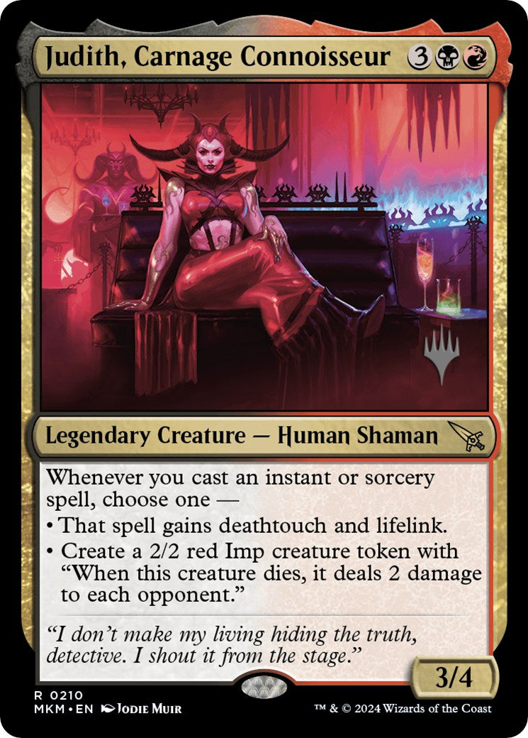 Judith, Carnage Connoisseur (Promo Pack) [Murders at Karlov Manor Promos] | Spectrum Games