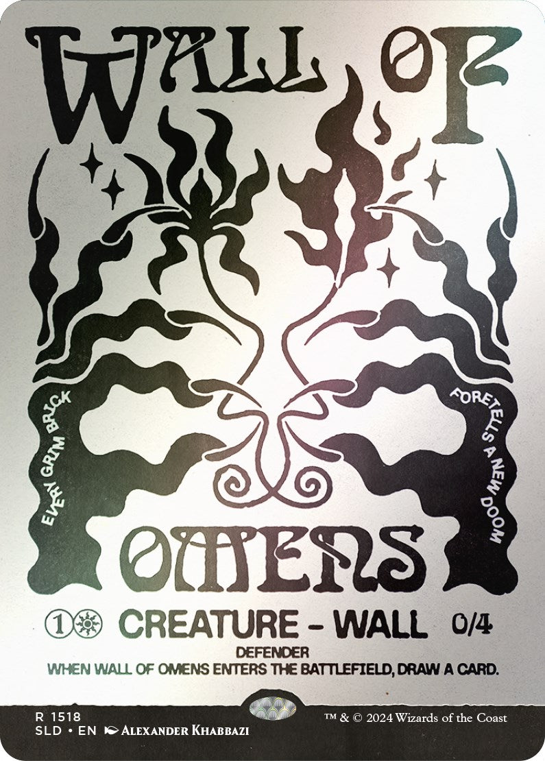 Wall of Omens (Rainbow Foil) [Secret Lair Drop Series] | Spectrum Games