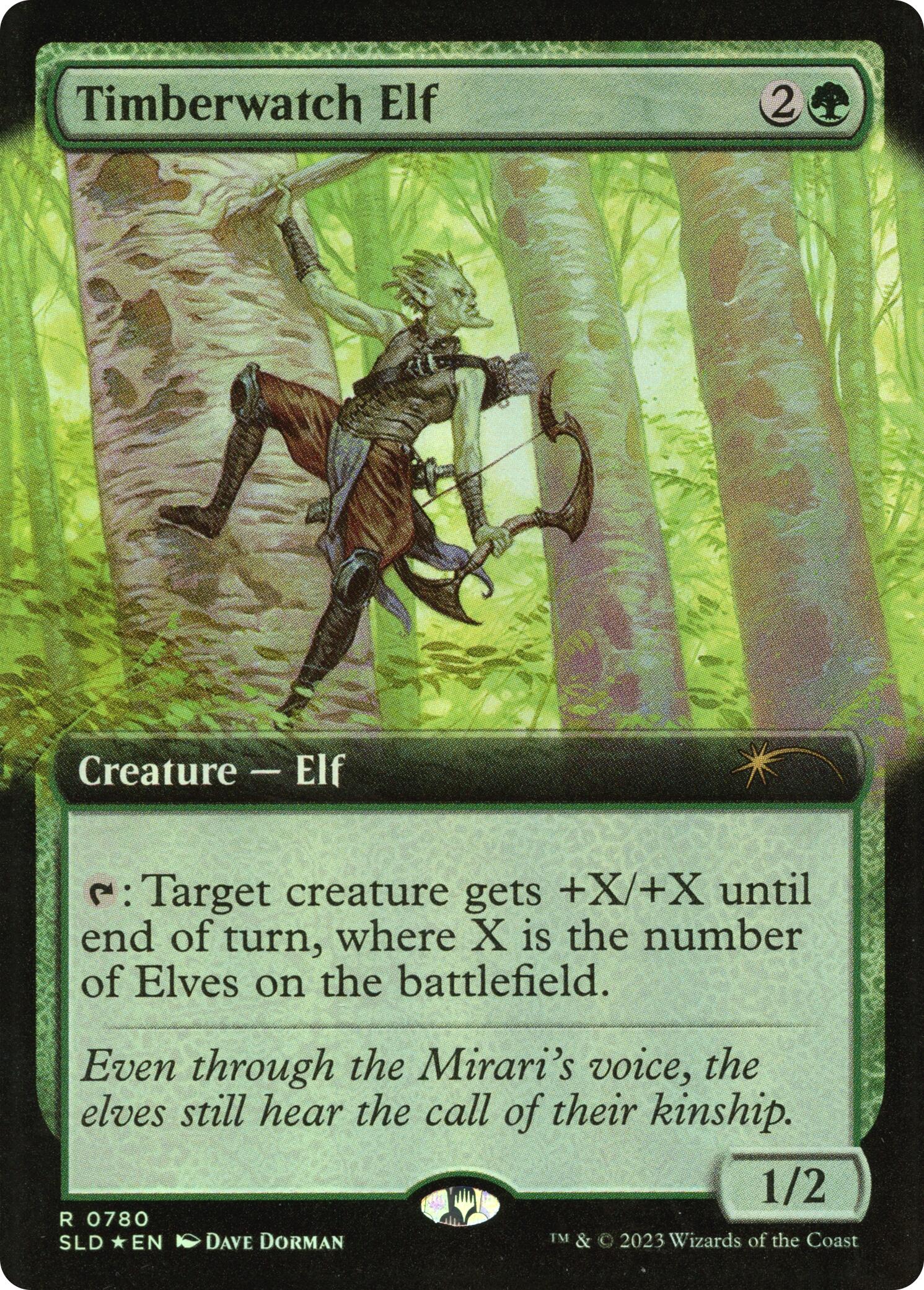 Timberwatch Elf (Extended Art) [Secret Lair Drop Series] | Spectrum Games