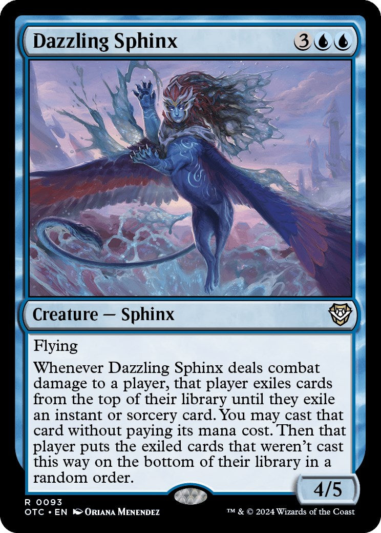 Dazzling Sphinx [Outlaws of Thunder Junction Commander] | Spectrum Games