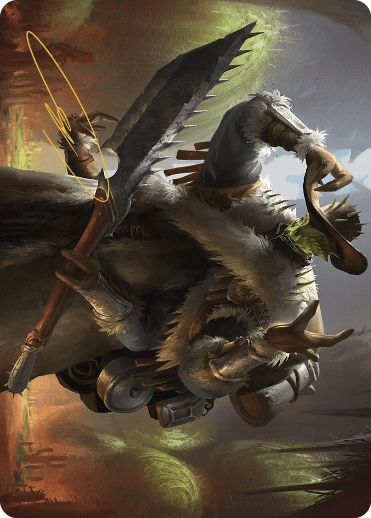 Hardbristle Bandit Art Card (Gold-Stamped Signature) [Outlaws of Thunder Junction Art Series] | Spectrum Games