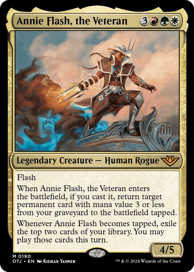 Annie Flash, the Veteran (Promo Pack) [Outlaws of Thunder Junction Promos] | Spectrum Games