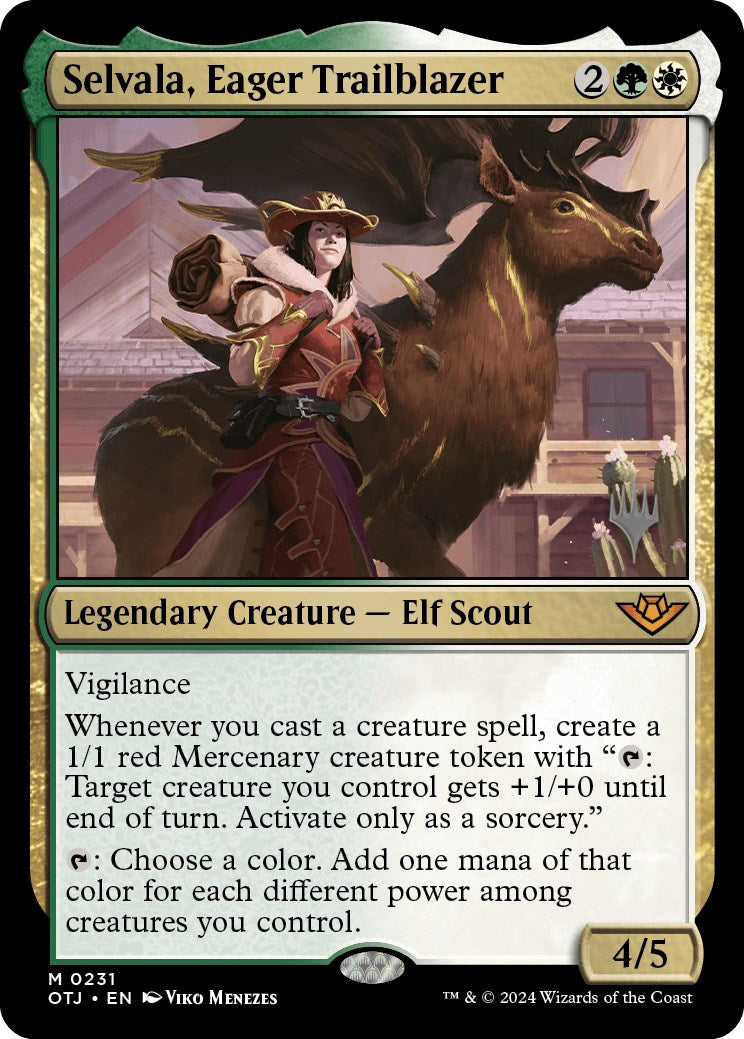 Selvala, Eager Trailblazer (Promo Pack) [Outlaws of Thunder Junction Promos] | Spectrum Games