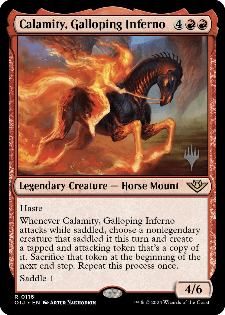 Calamity, Galloping Inferno (Promo Pack) [Outlaws of Thunder Junction Promos] | Spectrum Games