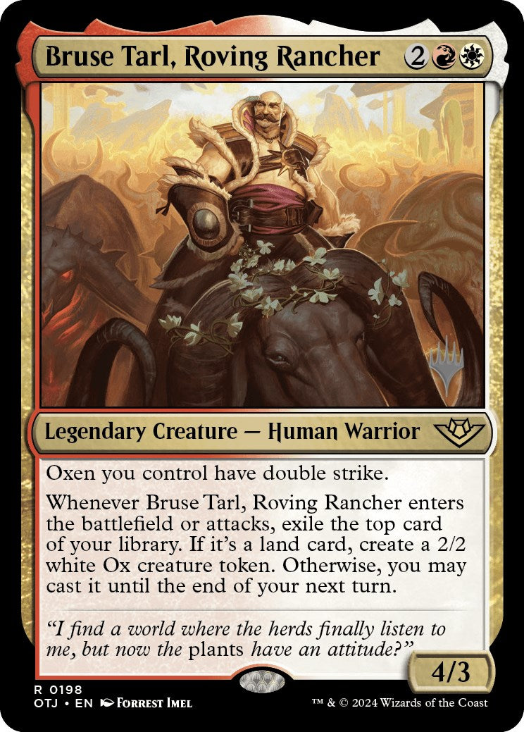 Bruse Tarl, Roving Rancher (Promo Pack) [Outlaws of Thunder Junction Promos] | Spectrum Games