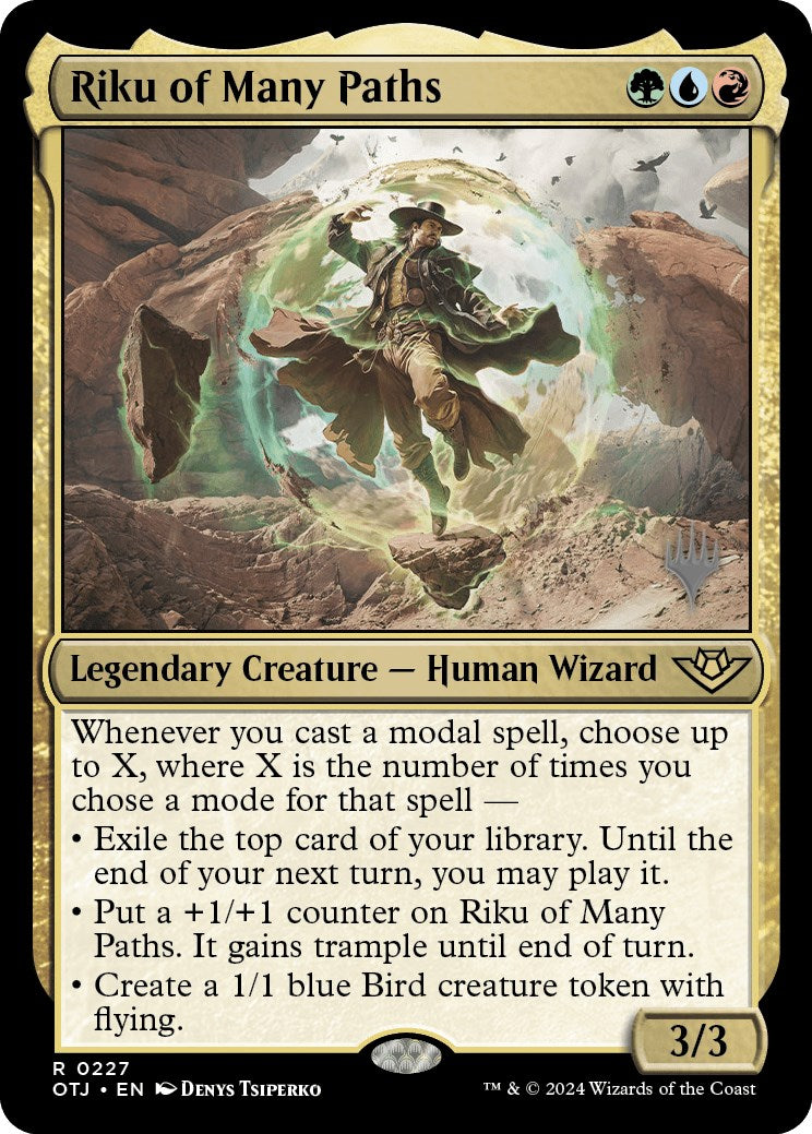 Riku of Many Paths (Promo Pack) [Outlaws of Thunder Junction Promos] | Spectrum Games
