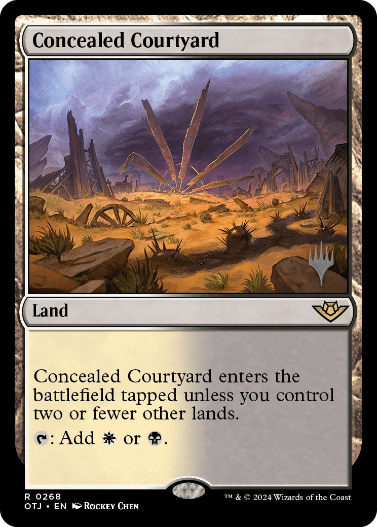 Concealed Courtyard (Promo Pack) [Outlaws of Thunder Junction Promos] | Spectrum Games