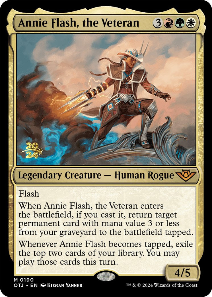 Annie Flash, the Veteran [Outlaws of Thunder Junction Prerelease Promos] | Spectrum Games