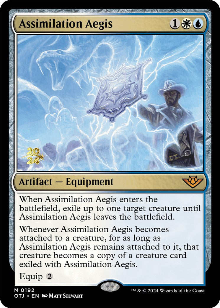 Assimilation Aegis [Outlaws of Thunder Junction Prerelease Promos] | Spectrum Games