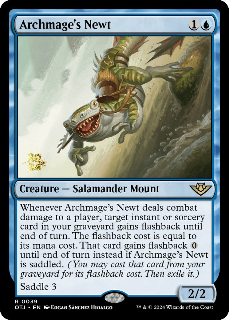 Archmage's Newt [Outlaws of Thunder Junction Prerelease Promos] | Spectrum Games